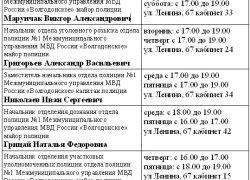 На прием к полицейскому можно попасть два раза в неделю На прием к полицейскому можно попасть два раза в неделю