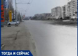 Волгодонск тогда и сейчас: проспект Курчатова с «зародышем» «Рандеву» Волгодонск тогда и сейчас: проспект Курчатова с «зародышем» «Рандеву»
