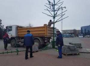 Праздники закончились: В Волгодонске приступили к уборке новогодних елок Праздники закончились: В Волгодонске приступили к уборке новогодних елок