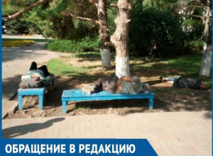 Бомжи устроили себе мини-лагерь возле рынка «Машенька», - волгодонцы боятся проходить мимо Бомжи устроили себе мини-лагерь возле рынка «Машенька», - волгодонцы боятся проходить мимо