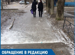 Улицы Волгодонска вновь превратились в каток Улицы Волгодонска вновь превратились в каток