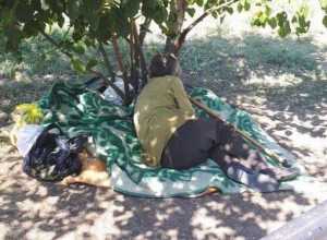 БОМЖи «оккупировали» парк в память о герое-десантнике на улице 30 лет Победы БОМЖи «оккупировали» парк в память о герое-десантнике на улице 30 лет Победы