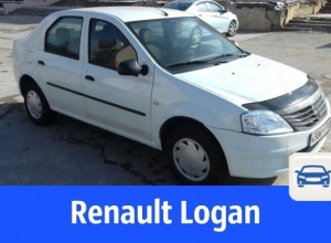 Единственный владелец продаёт белый седан Renault Единственный владелец продаёт белый седан Renault
