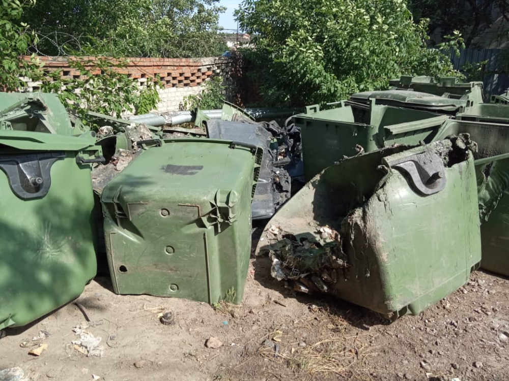 В Волгодонске за год сожгли 22 мусорных контейнера