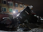 В Зимовниках ураган обрушил крышу отдела полиции на служебные автомобили