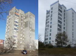 Ремонт фасада дома№34 ул.Весенняя