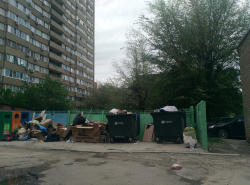 Мусор перед окнами !