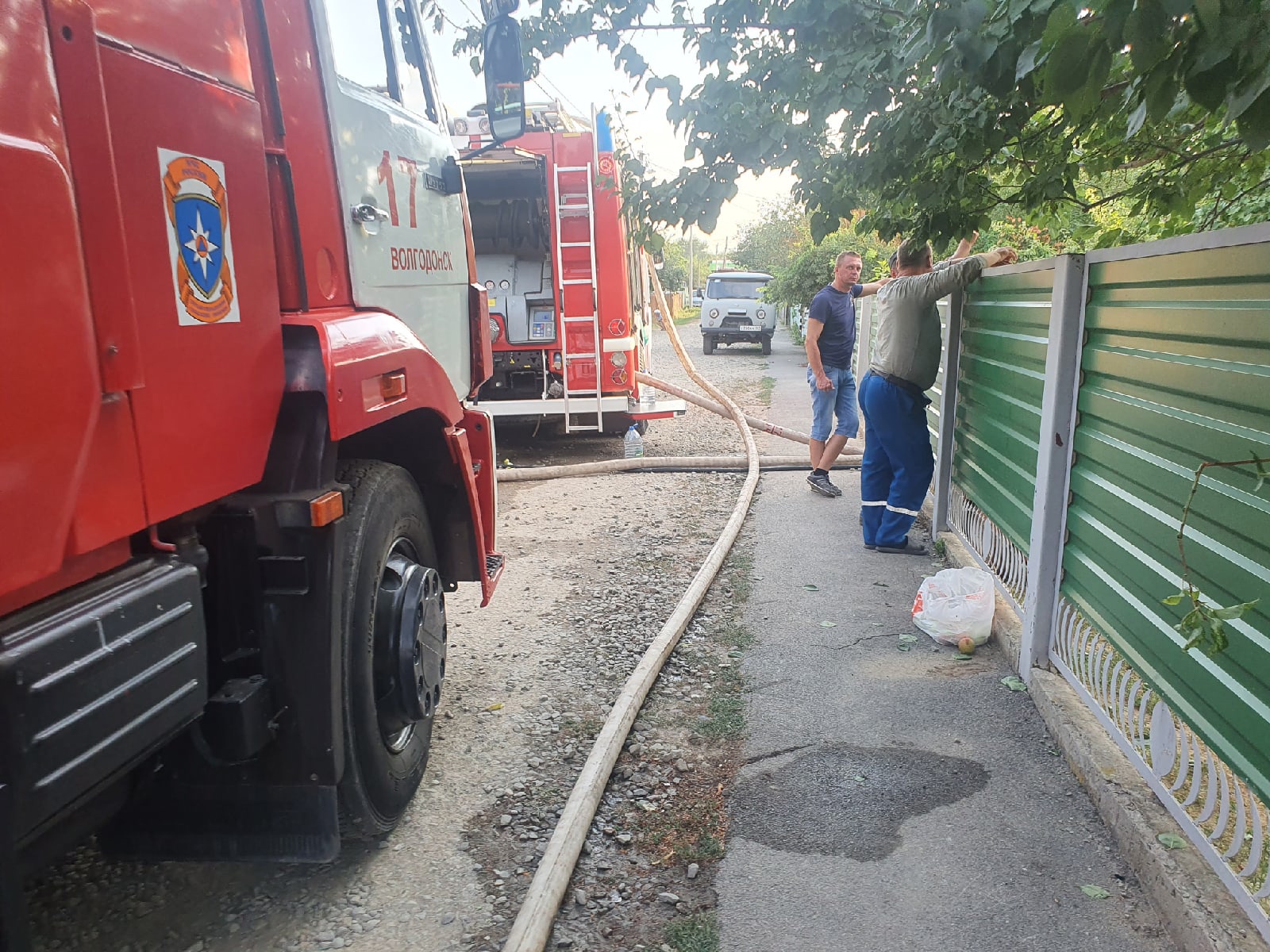 Двухэтажный жилой дом сгорел в Волгодонске в Красном Яру