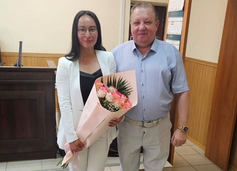 В Волгодонске приветствовали нового судью Айнур Алиеву