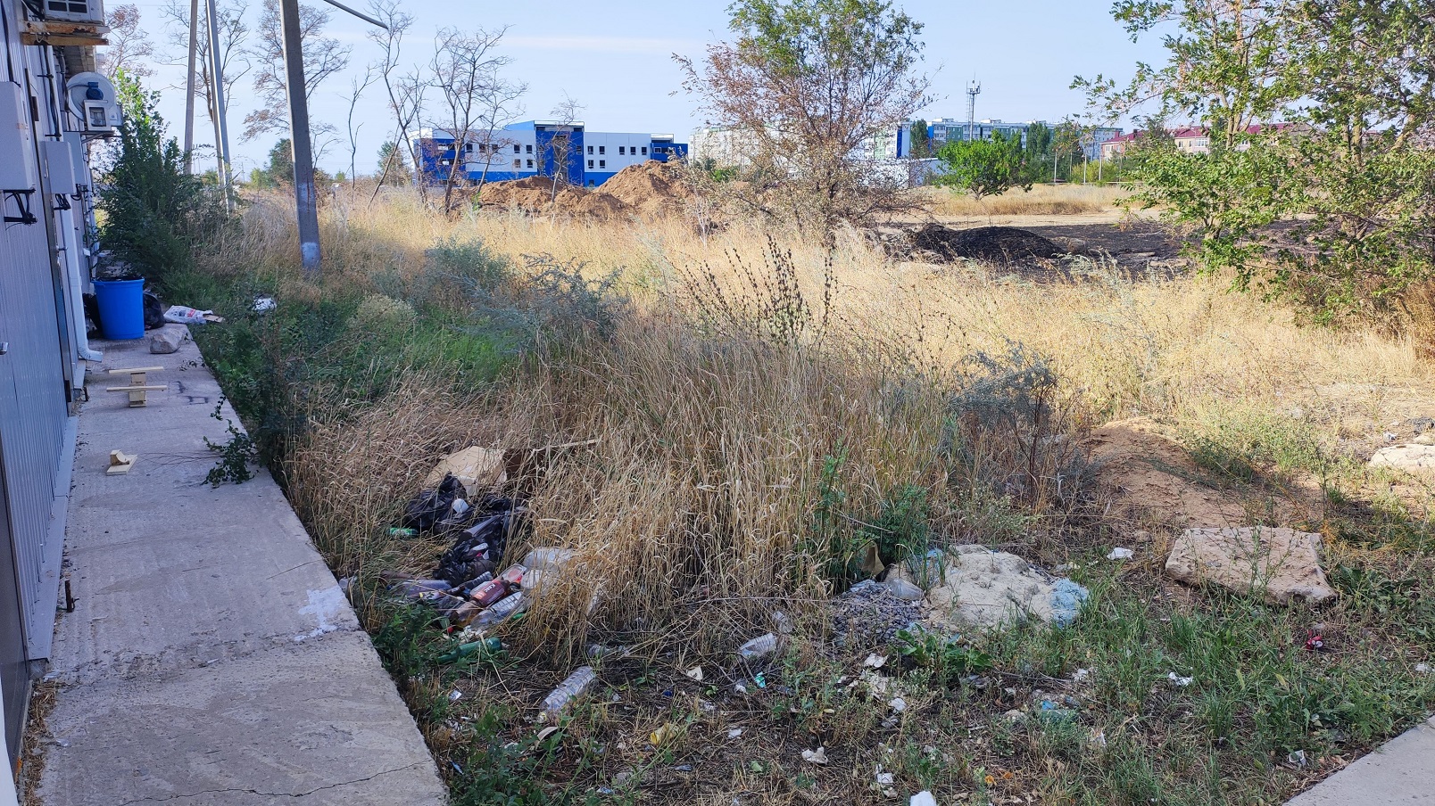 Свалка и заросли в квартале ВЦ-1