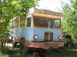 Древний автобусный пепелац