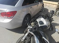 ДТП с мотоциклом на Морской